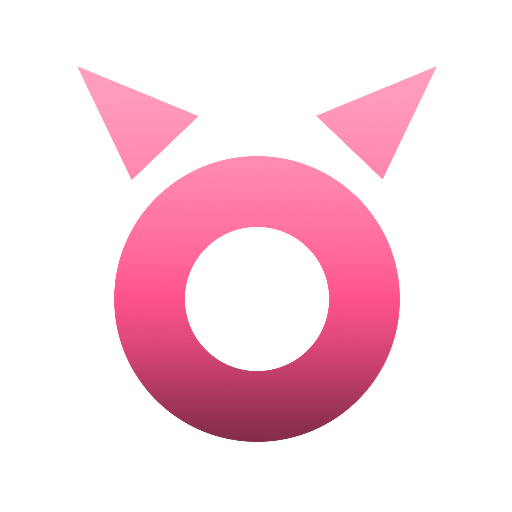WibuGate mascot — a pink donut character with cat ears